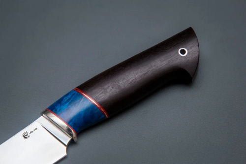 Нож Кайман ,ст.VG-10, лит.мельхиор,орех(кап)