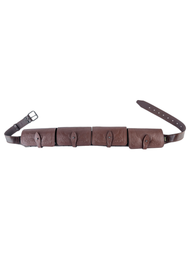 Патронташ закрытый 16к / кожа / коричневый