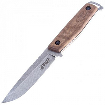 Нож GENERAL X1 420HC SW WH LS (StoneWash, Walnut Handle, Leather Sheath)