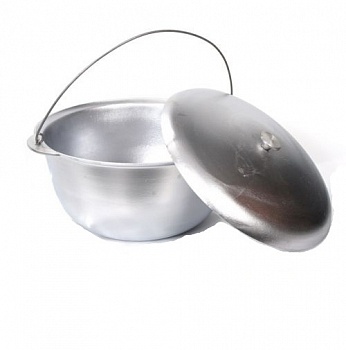 Котел литой алюм с крышкой 8,0 л