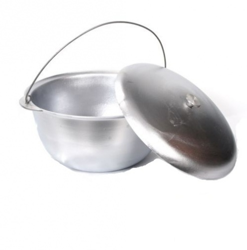 Котел литой алюм с крышкой 8,0 л