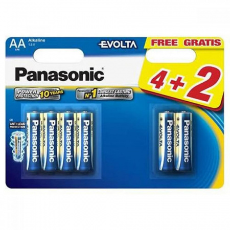 Батарейка Panasonic Evolta LR 6 6xBL