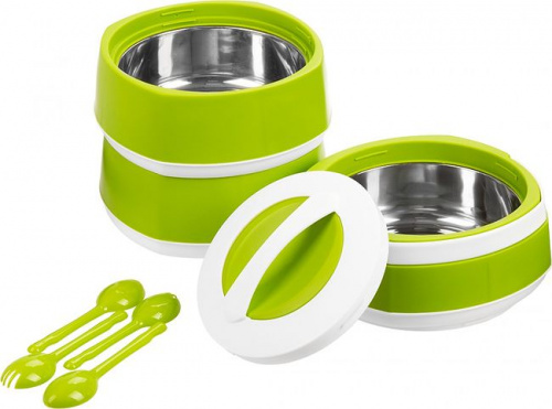 Ланч-бокс Phoenix трехсекционный пласт. (3x1,8л) SS (N-PH-1209) PINNACLE