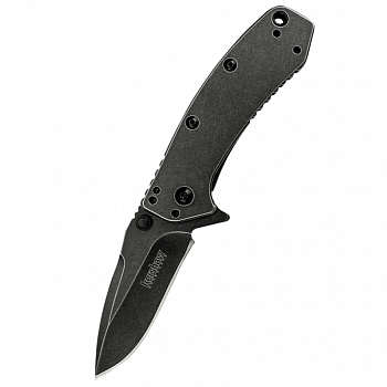Нож K1555BW Cryo Hinderer SS, складной, блэквош покрытие. Сталь 8Cr13MoV