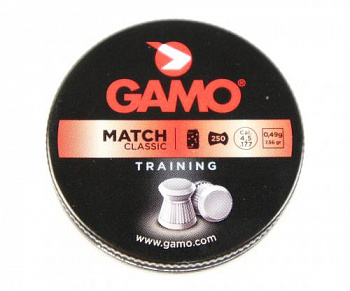 Пуля пневм. GAMO Match 4,5мм 0,49г 1 уп/250шт