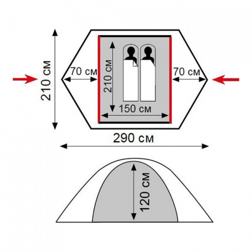 Палатка Tramp Lite Hunter 2 (камуфляж)