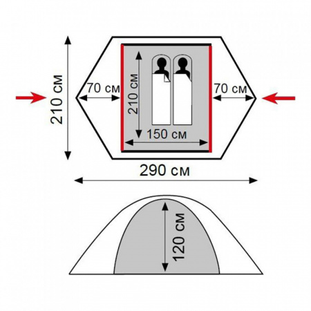 Палатка Tramp Lite Hunter 2 (камуфляж)