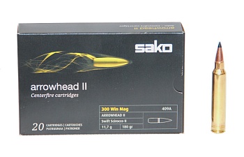 Патрон к.300WinMag 11,7гр Arrowhead II Sako 1шт
