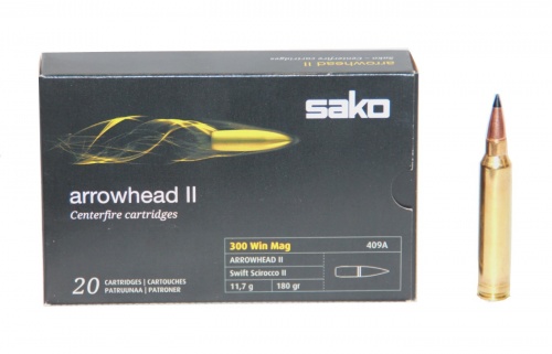 Патрон к.300WinMag 11,7гр Arrowhead II Sako 1шт