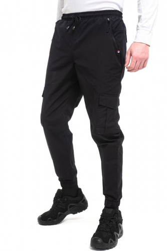 БРЮКИ МУЖ. "YUMCO", МОД. A2122127M, ЦВЕТ ЧЕРНЫЙ