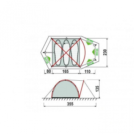 Палатка GreenLand Glacier 3 (7770628)