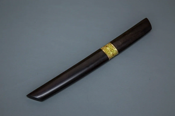 Нож Танто,дам.ст,черное дерево,литье,деревянные ножны