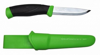 Нож Morakniv Companion Green, нержавеющая сталь, цвет зеленый Нож Morakniv Companion Green, нержавеющая сталь, цвет зеленый
