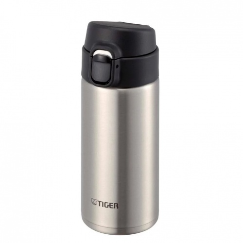 Термокружка Tiger MMJ-A036 Clear Stainless 0,36 л (цвет стальной), откидная крыш