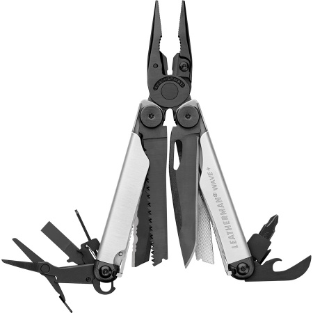 Инструмент Лезерман Вейв Плюс Серебристо-Черный