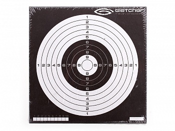 Мишень Gletcher 14*14 инверсная 1уп/50шт