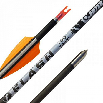 Стрела лучная карбоновая спортивная Centershot Flash 700 оперение Shield 2"