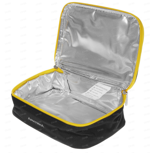 Ланч-сумка «Арктика» 2 л, арт. 020-2000-1 черная с контейнером и приборами