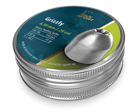 Пуля пневм. "H&N Grizzly", кал. 6.35 2,02г (150шт)