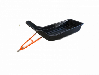 Сани-волокуши ЯМАН "Тундра" №8, 2200х800х370 мм, черн., с отбойником, обвязкой, накладками и прице