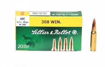 Патрон к.308Win 11,7гр HPC S&B 1уп/20шт