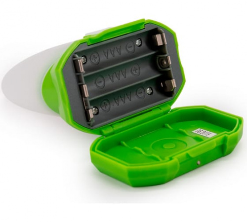 Фонарь ЯРКИЙ ЛУЧ LT-5 "Хитрюля" салатовый мини-кемпинг, белый LED 3 реж. +RGB, к