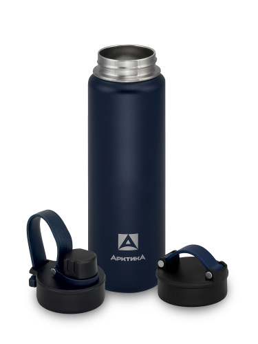 Термос "Арктика" 708-700S синий ( с доп пробкой  с питьевой системой)