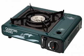 Газовая портативная плита «CAMPING GURU» TS-250 (цвет зеленый)