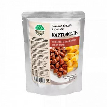 Консервы "Картофель тушеный с кур. сердечками" 300г