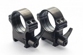Кольца Rusan быстросъемные Weaver на 34мм H18 рычаж.  050-34-18-R