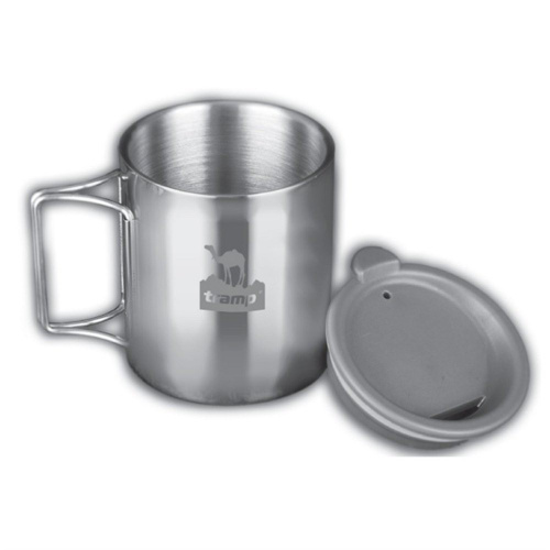 Термокружка Tramp 320 мл со склад ручками с поилкой TRC-045