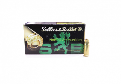 Патрон к.9х19 Luger TFMJ об 8,0 г NONTOX S&B 1уп/50шт
