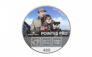 Пуля пневм. Borner "Pointed Pro", для винт.,  4,5 (400 шт.) 0,56гр.