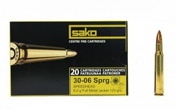 Патрон к.30-06 Spr New 8гр Speedhead FMJ Sako 1шт (Н)