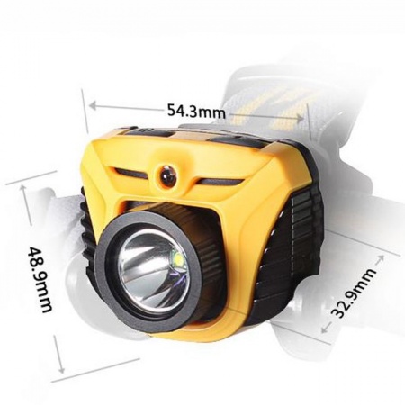 Фонарь Fenix HP05 серый с батарейками