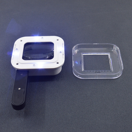 Лупа раскладная 10х,15х, 20х, с подсветкой