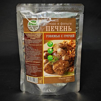 Консервы "Каша гречневая с говяжьей печенью" 250 гр