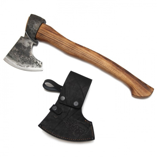 Топор "Лесник" №5 кован. ст. 9ХС, рукоять из ценных пород дерева