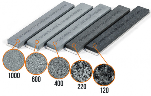 Камни для заточки TSPROF Профиль CS. на бланках (5шт.)