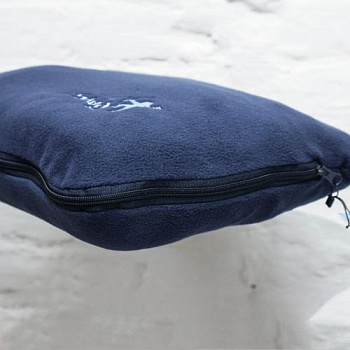 Плед-подушка тк.Polar Fleece цв.Тёмно-синий