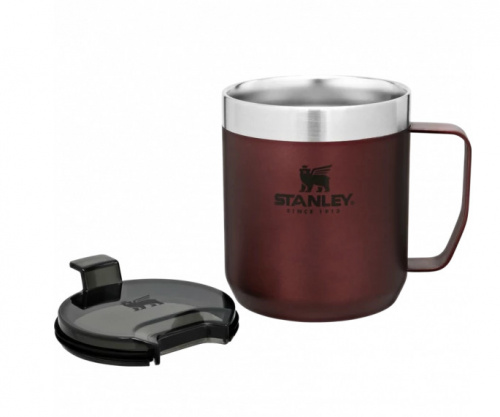 Термокружка STANLEY Classic с ручкой 0,35L (10-09366-008) бордовая