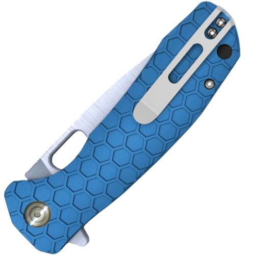 Нож Honey Badger Flipper D2 L (HB1020) с голубой рукоятью
