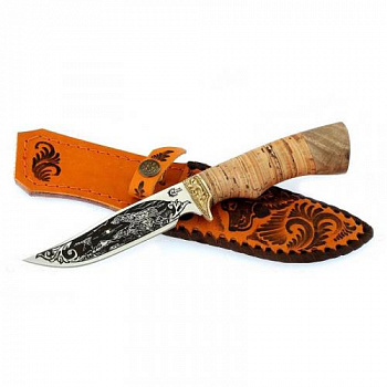 Нож Юнкер,ст.65х13,береста,литье