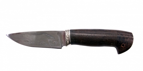 Нож Сокол кован,ст95х18,венги,литье,гравировка