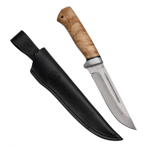 Нож туристический "Бекас" карельская береза, подарочный, ZDI 1016