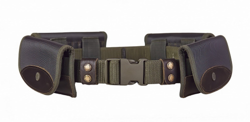 Патронташ универсальный на 24 патрона с 4 навесными подсумками (12-16 кбр) "Лайт