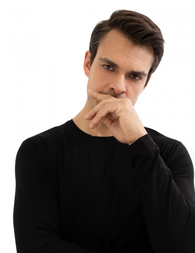 ЛОНГСЛИВ NORVEG BAMBOO ЧЕРНЫЙ