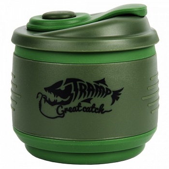 Кружка Tramp силиконовая складная с крышкой (оливковый/зеленый, 350мл)