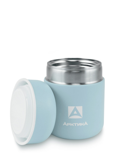 Термос-бочонок вакуумный для еды "Арктика"  411-280 (голубой)
