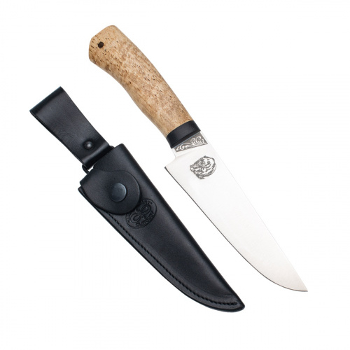 Нож разделочный "Барибал" карельская береза, 100х13м